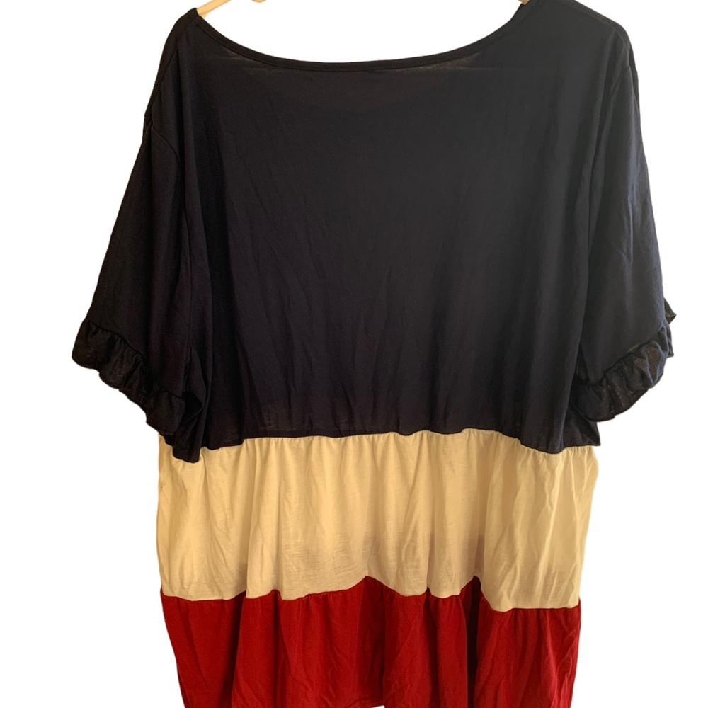 SHEIN ColorBlock Top, SZ 4XL